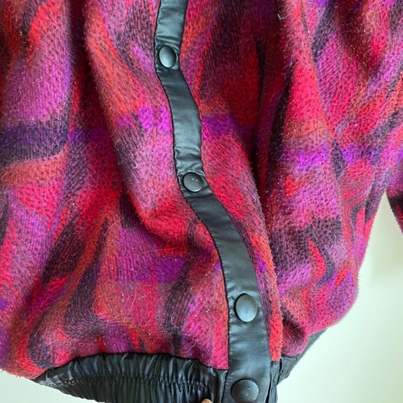 Vintage 90s Button-Up Fleece Jacket Sweater - Picture 3 of 3